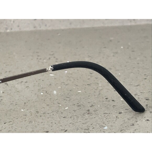 Saki Japan Eyeglasses Mod 313 Col. Gun Black Silver 56-17-145 FRAMES ONLY - Picture 6 of 12